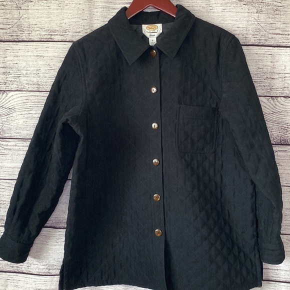 Talbots Jackets & Blazers - Talbots black quilted jacket Size M